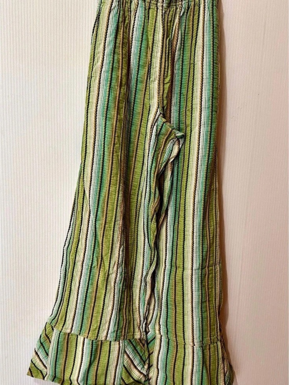 Free People Boho pants Striped Wide Leg Rayon Pants